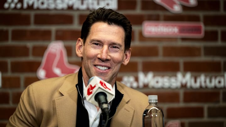 Craig Breslow delivers the Boston Red Sox End Of Season Press Conference.