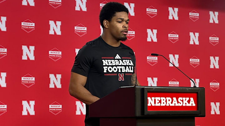 Nebraska cornerback Andrew Marshall meets with the media ahead of 2026 spring practices beginning.