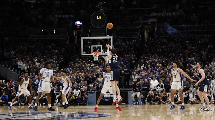Huskies guard Braylon Mullins made the game-winning shot for UConn.