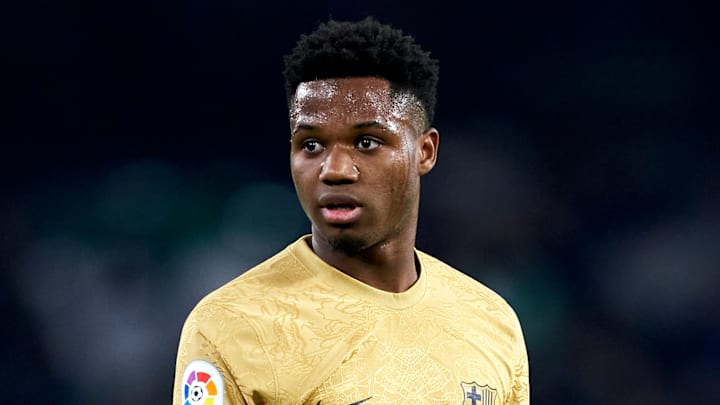 Ansu Fati con el FC Barcelona