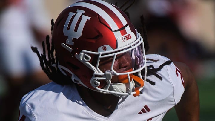 Indiana's Ja'Dyn Williams (24) during spring football practice at Memorial Stadium on Thursday, April 9, 2026.