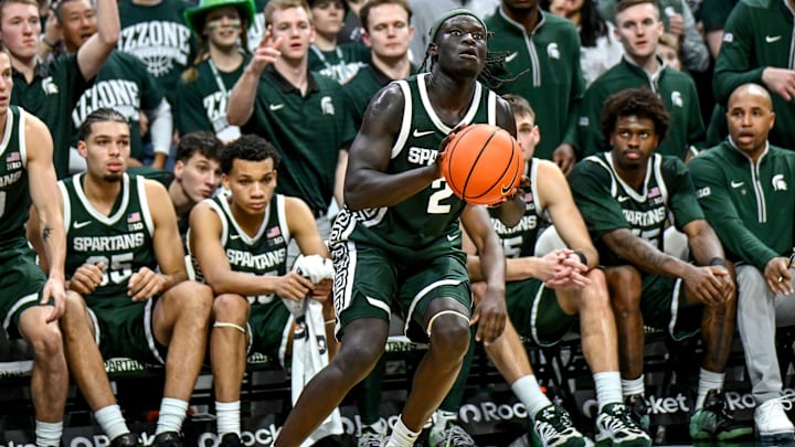Michigan State's Kur Teng looks to shoot against Northwestern during the second half on Thursday, Jan. 8, 2026, at the Breslin Center in East Lansing. Michigan State's Kur Teng looks to shoot against Northwestern during the second half on Thursday, Jan. 8, 2026, at the Breslin Center in East Lansing.