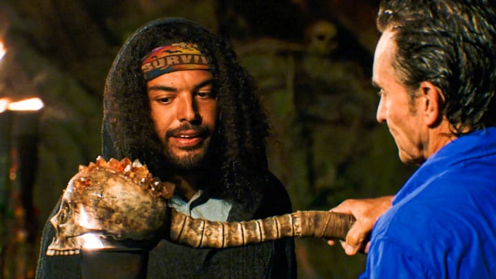 “Loyal to the Soil” – In a SURVIVOR first, castaways attempt a shocking negotiation for rice. Then, teams must have their head in the game during a tough reward challenge, on SURVIVOR, Wednesday, Nov. 20 (8:00-9:30 PM, ET/PT) on the CBS Television Network, and streaming on Paramount+ (live and on-demand for Paramount+ with SHOWTIME subscribers, or on-demand for Paramount+ Essential subscribers the day after the special airs)*. Jeff Probst serves as host and executive producer. Pictured (L-R):