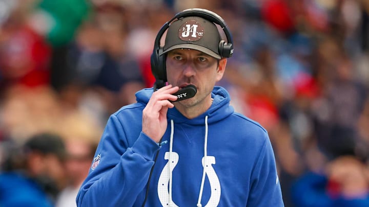 Jan 4, 2026; Houston, Texas, USA; Indianapolis Colts head coach Shane Steichen walks the sidelines in the first quarter as the Colts played against the Houston Texans at NRG Stadium. Mandatory Credit: Thomas Shea-Imagn Images Jan 4, 2026; Houston, Texas, USA; Indianapolis Colts head coach Shane Steichen walks the sidelines in the first quarter as the Colts played against the Houston Texans at NRG Stadium. Mandatory Credit: Thomas Shea-Imagn Images