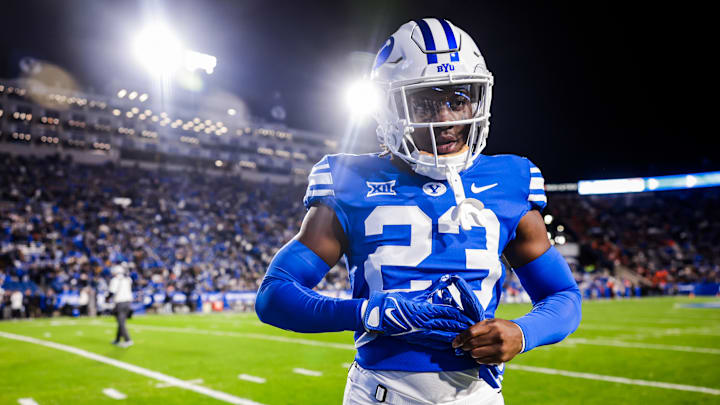 BYU cornerback Jonathan Kabeya against Oklahoma State