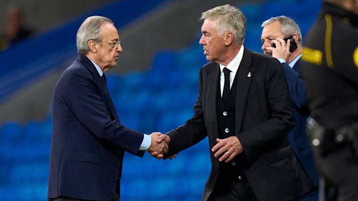 Florentino Pérez, presidente del Real Madrid, y Carlo Ancelotti 