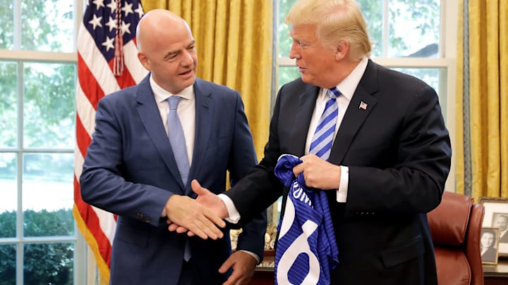 President Trump Meets With FIFA President Gianni Infantino At White House