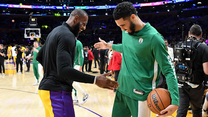 Celebrities At The Los Angeles Lakers Game