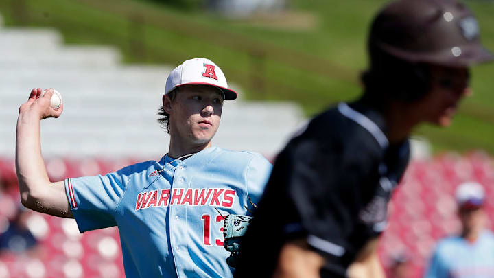 Arrowhead High School's Peter Kussow drew the attention of MLB scouts after throwing a complete game no-hitter and striking out 16 batters on 93 pitches earlier this season.  Glasheen USA TODAY NETWORK-Wisconsin