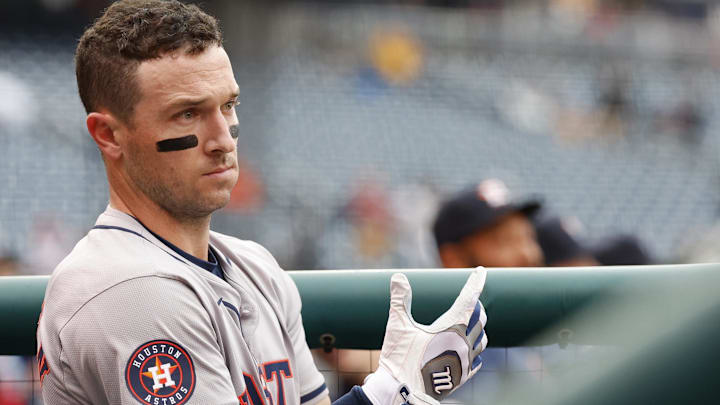 Apr 19, 2024; Washington, District of Columbia, USA; Houston Astros third base Alex Bregman stands