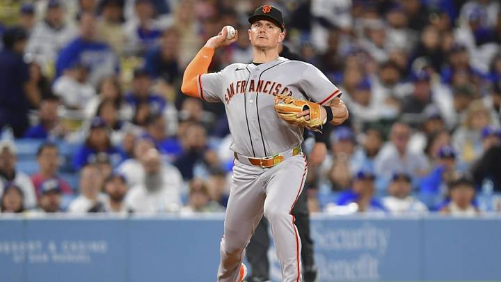 May 13, 2026; Los Angeles, California, USA; San Francisco Giants third baseman Matt Chapman (26) throws the ball in the third inning against the Los Angeles Dodgers at Dodger Stadium. Mandatory Credit: Gary A. Vasquez-Imagn Imagesc May 13, 2026; Los Angeles, California, USA; San Francisco Giants third baseman Matt Chapman (26) throws the ball in the third inning against the Los Angeles Dodgers at Dodger Stadium. Mandatory Credit: Gary A. Vasquez-Imagn Imagesc