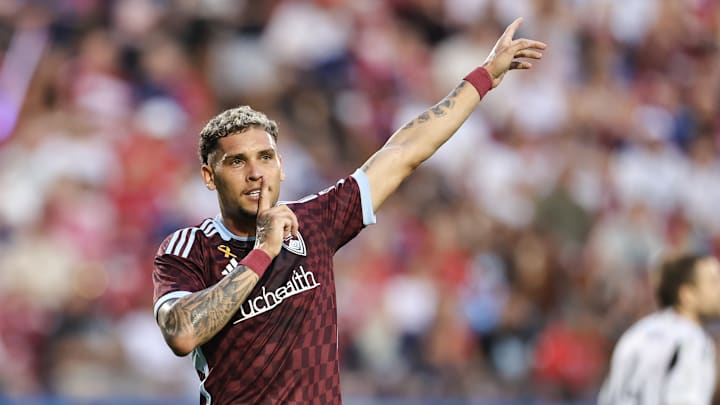 El brasileño Rafael Navarro celebra con el Colorado Rapids