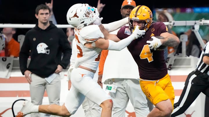 Arizona State's Cam Skattebo (4) is one of the top running backs in the 2025 NFL Draft. Arizona State's Cam Skattebo (4) is one of the top running backs in the 2025 NFL Draft.