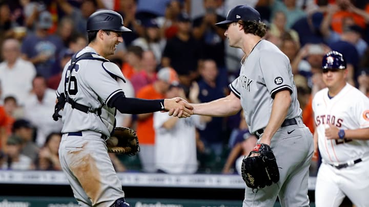 Kyle Higashioka no fue el receptor de Gerrit Cole el domingo