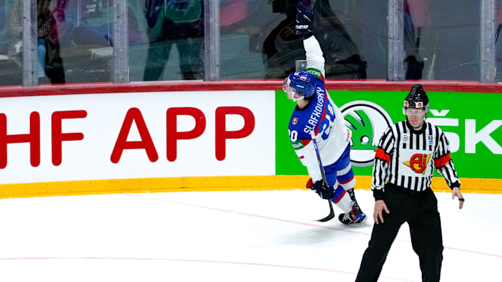Canadiens and Slovakia forward Juraj Slafkovsky