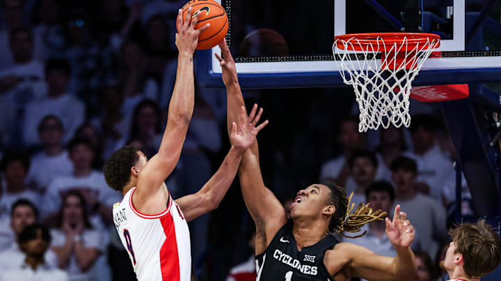 Arizona upset Iowa State 86-75 in overtime last week.