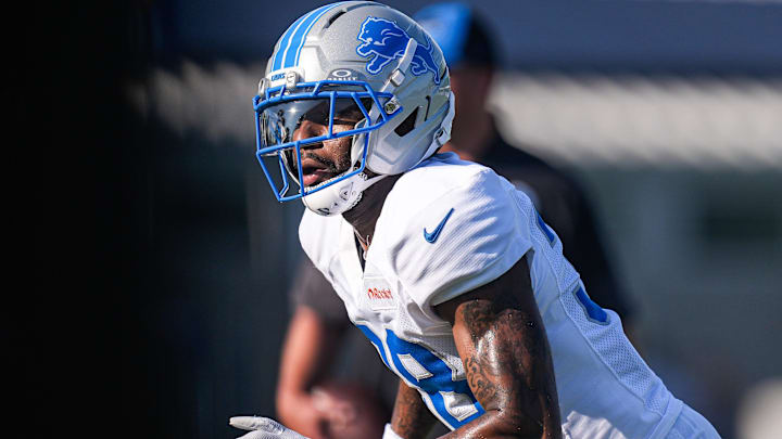 Detroit Lions cornerback Nick Whiteside (38) practices during training camp at Meijer Performance Center in Allen Park on Monday, July 28, 2025.