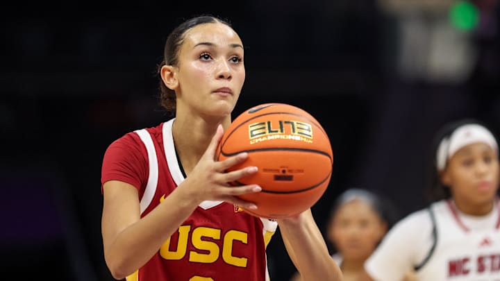 Freshman guard Jazzy Davidson took over in USC‘s close win over NC State. 