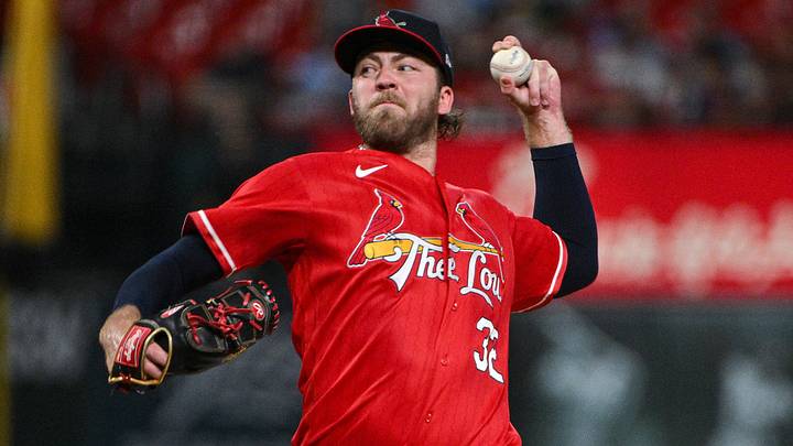 Sep 11, 2026; St. Louis, Missouri, USA; St. Louis Cardinals starting pitcher Matthew Liberatore (32) throws against the Chicago White Sox during the first inning at Busch Stadium. Mandatory Credit: Jeff Curry-Imagn Images Sep 11, 2026; St. Louis, Missouri, USA; St. Louis Cardinals starting pitcher Matthew Liberatore (32) throws against the Chicago White Sox during the first inning at Busch Stadium. Mandatory Credit: Jeff Curry-Imagn Images