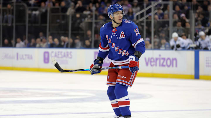 Rangers winger Artemi Panarin is not in the lineup Wednesday against the Islanders.