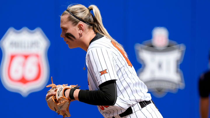 Oklahoma State pitcher Ruby Meylan was named Softball On SI's Pitcher of the Week on Tuesday, April 28, 2026.