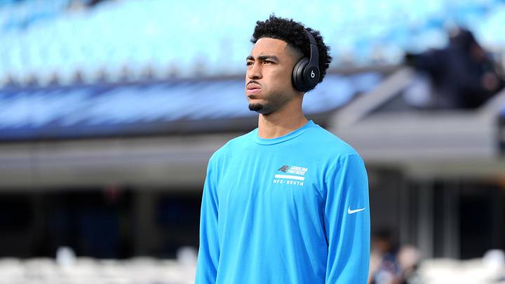 Dec 21, 2025; Charlotte, North Carolina, USA; Carolina Panthers quarterback Bryce Young (9) warms up before a game against the Tampa Bay Buccaneers at Bank of America Stadium. Mandatory Credit: Jim Dedmon-Imagn Images Dec 21, 2025; Charlotte, North Carolina, USA; Carolina Panthers quarterback Bryce Young (9) warms up before a game against the Tampa Bay Buccaneers at Bank of America Stadium. Mandatory Credit: Jim Dedmon-Imagn Images