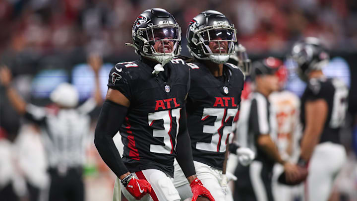 Atlanta Falcons safety Justin Simmons Atlanta Falcons safety Justin Simmons