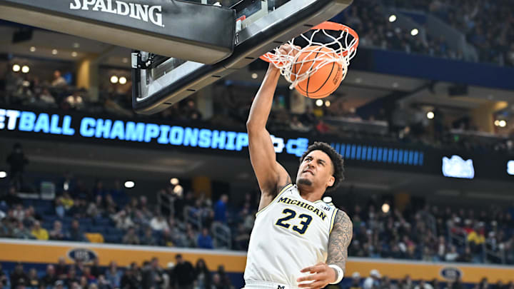 The Michigan Wolverines and forward Yaxel Lendeborg are favored to win the NCAA Tournament. 