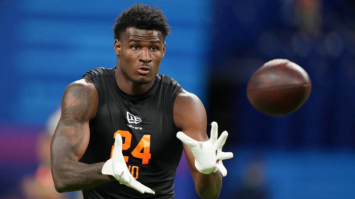 Bucs rookie WR Ted Hurst is impressing Emeka Egbuka. Bucs rookie WR Ted Hurst is impressing Emeka Egbuka.