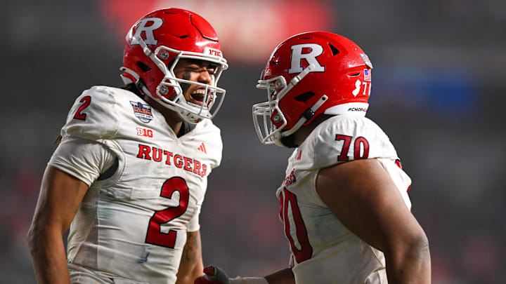 Rutgers Scarlet Knights quarterback Gavin Wimsatt (2)