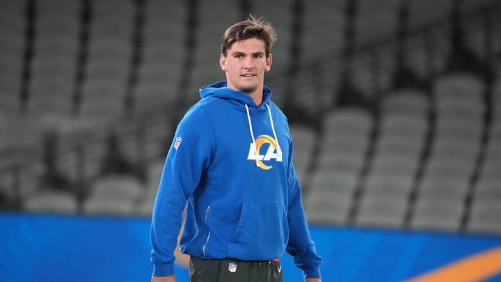 Sep 10, 2026; Melbourne, Victoria, Australia; Los Angeles Rams quarterback Ty Simpson (15) during practice at Marvel Stadium. Mandatory Credit: Kirby Lee-Imagn Images Sep 10, 2026; Melbourne, Victoria, Australia; Los Angeles Rams quarterback Ty Simpson (15) during practice at Marvel Stadium. Mandatory Credit: Kirby Lee-Imagn Images