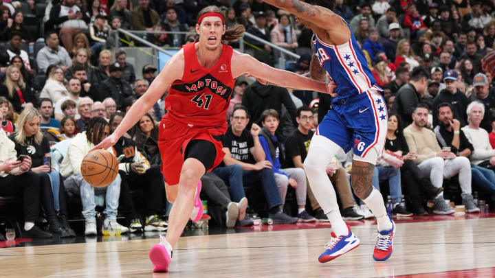 Mar 31, 2024; Toronto, Ontario, CAN; Toronto Raptors forward Kelly Olynyk (41)