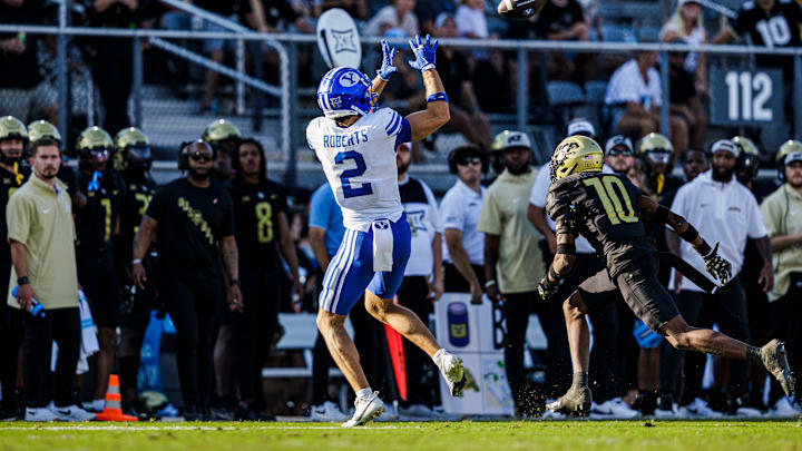BYU wide receiver Chase Roberts against UCF