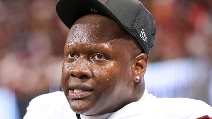 Washington Commanders offensive tackle Laremy Tunsil 