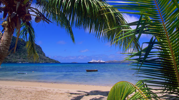 Fiji, Yasawa Group, Sawa-i-lau Island, Expedition Cruise...