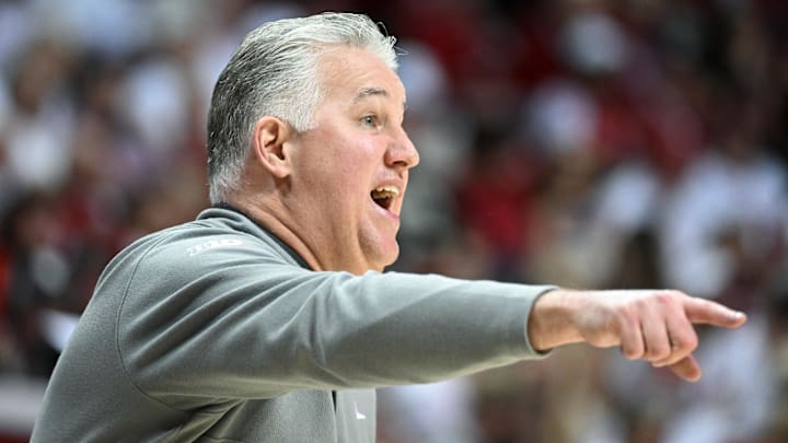 Purdue Boilermakers head coach Matt Painter instructs his team.