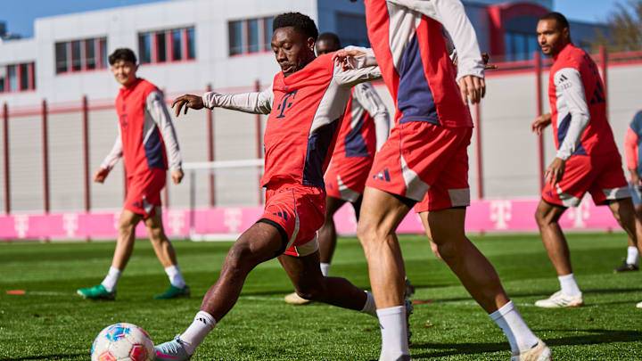 Alphonso Davies konnte wieder im Teamtraining mitmischen