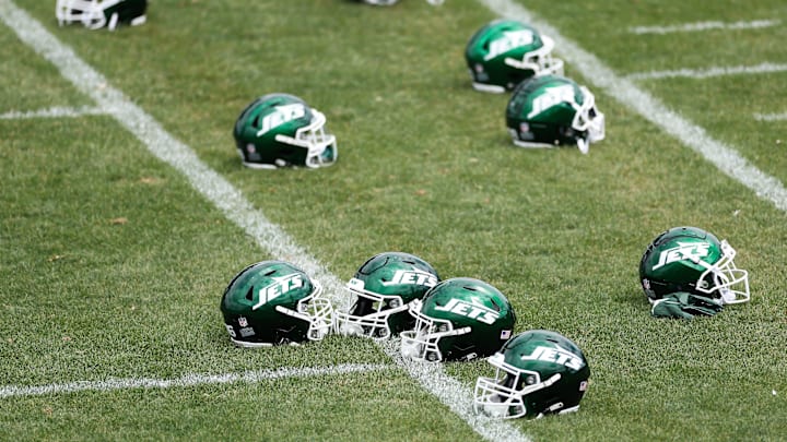NY Jets helmets