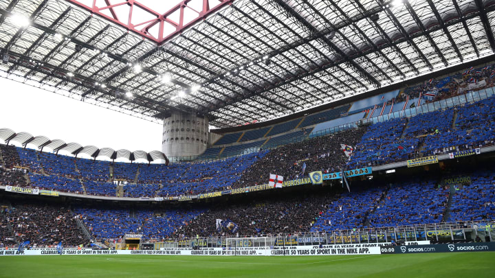 Stadio San Siro, sede del match di Champions League tra Inter e Bayern Monaco Stadio San Siro, sede del match di Champions League tra Inter e Bayern Monaco