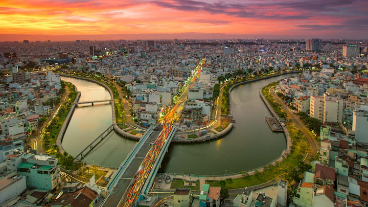 Ho Chi Minh City, formerly known as Saigon.