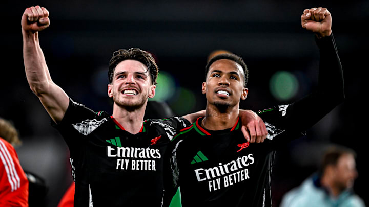 Gabriel (right) has high hopes for Arsenal next season.