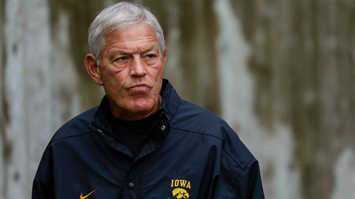 Oct 9, 2026; Seattle, Washington, USA; Iowa Hawkeyes head coach Kirk Ferentz exits the locker room before pregame warmups against the Washington Huskies at Husky Stadium. Mandatory Credit: Joe Nicholson-Imagn Images Oct 9, 2026; Seattle, Washington, USA; Iowa Hawkeyes head coach Kirk Ferentz exits the locker room before pregame warmups against the Washington Huskies at Husky Stadium. Mandatory Credit: Joe Nicholson-Imagn Images