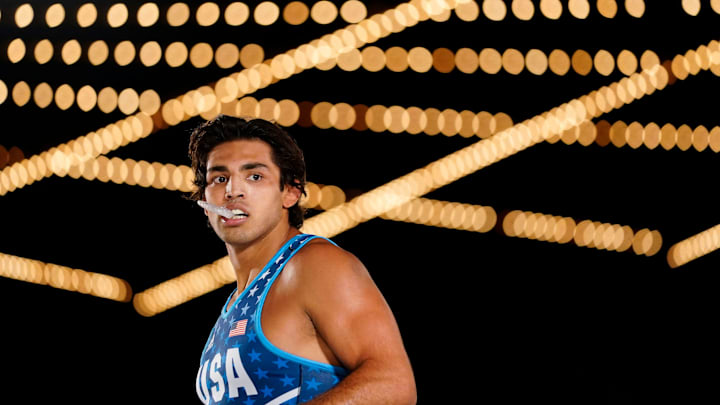Zahid Valencia paces during an injury time out during his bout against David Taylor (not pictured) in the first round of Final X NYC wrestling at the Hulu Theater at Madison Square Garden on Wednesday, June 8, 2022.
Wrestling Final X New York At Madison Square Garden Zahid Valencia paces during an injury time out during his bout against David Taylor (not pictured) in the first round of Final X NYC wrestling at the Hulu Theater at Madison Square Garden on Wednesday, June 8, 2022.
Wrestling Final X New York At Madison Square Garden
