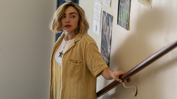 Peyton List as Maddie Nears in School Spirits season 3