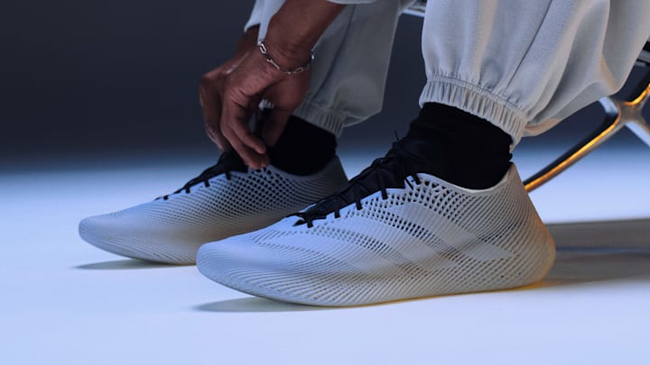 Garrett Wilson laces up the adidas Climacool Laced.