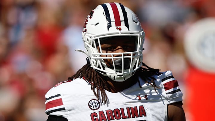 South Carolina Gamecocks defensive tackle T.J. Sanders during the first half at Bryant-Denny Stadium.