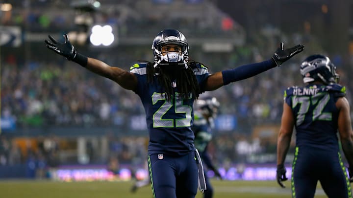 Richard Sherman with the Seattle Seahawks