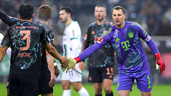 Manuel Neuer im Einsatz gegen Borussia Mönchengladbach