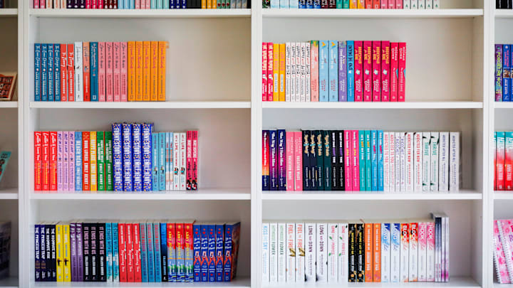 Some of the books for sale at Bedpost Books, located at 738 E. Hines St. in Republic, a new romance book boutique on Tuesday, Aug. 13, 2024.