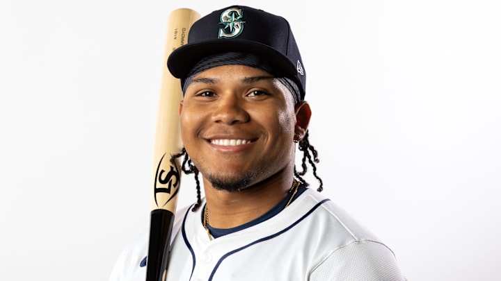 Seattle Mariners infielder Michael Arroyo poses for a portrait during media day Feb. 20 at Peoria Sports Complex.